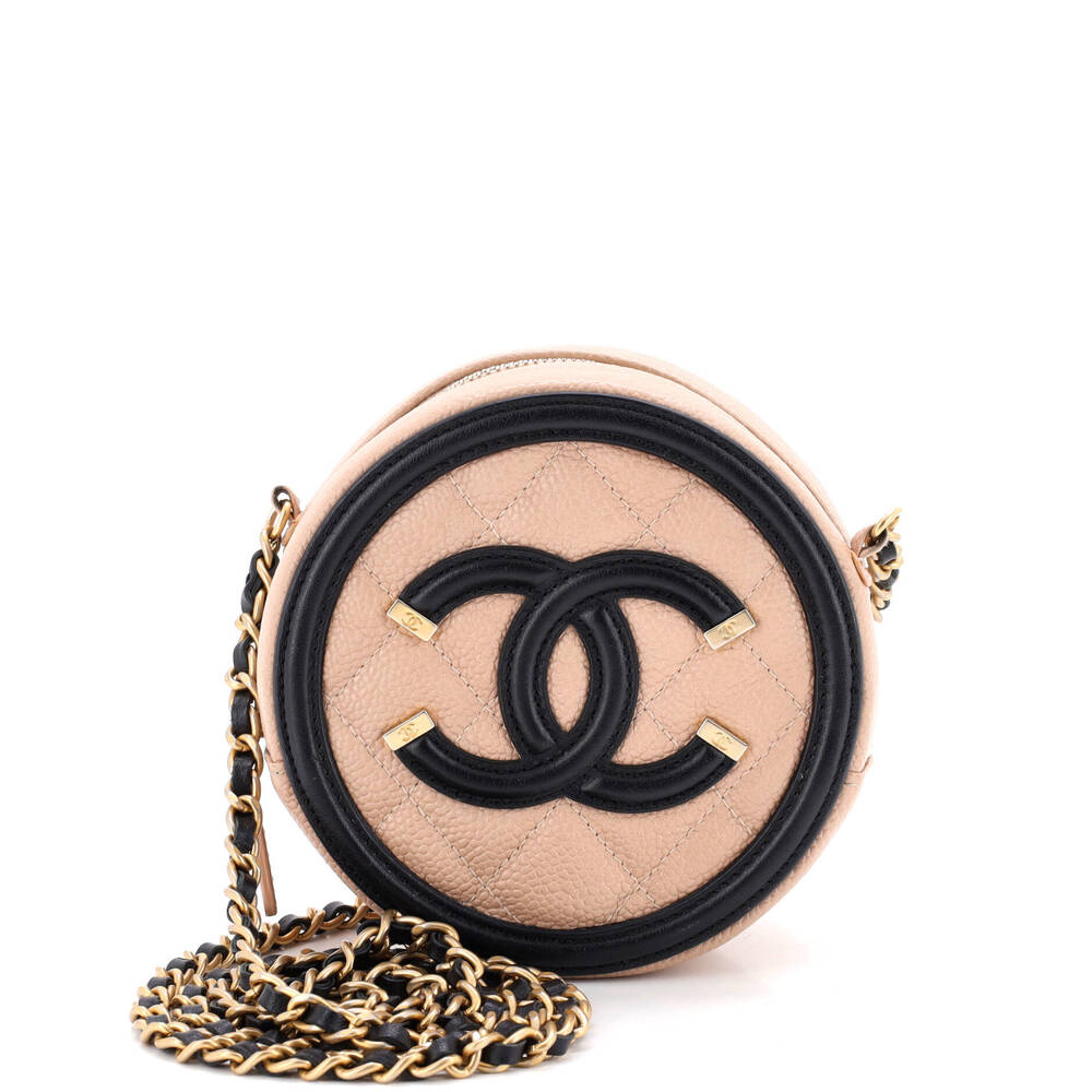 Chanel Filigree Round Clutch With Chain #295042C24B